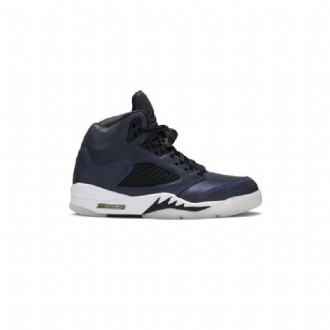 Air Jordan 5 Retroharmaat Laivastonsiniset Naisten Kengät