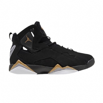 Air Jordan True Flight Musta Kulta Harmaa Valkoinen Miesten Kengät