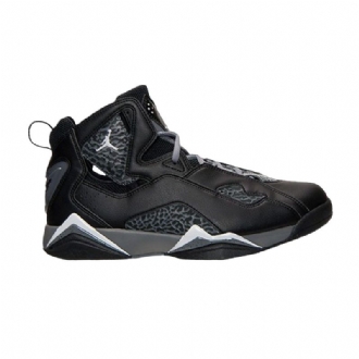 Air Jordan True Flight Mustavalkohopeaiset Miesten Kengät