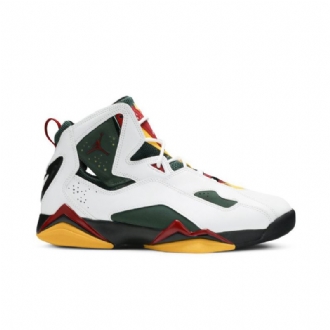 Air Jordan True Flight Valkoinen Punainen Vihreä Keltainen Miesten Kengät
