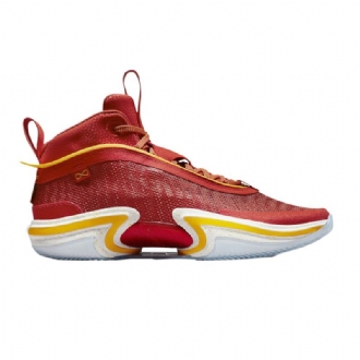 Air Jordan 36 Guo Ailun Punakulta Valkoiset Miesten Kengät