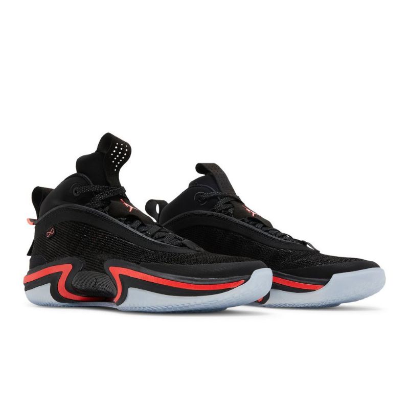 Air Jordan 36 Mustat Punaiset Miesten Kengät