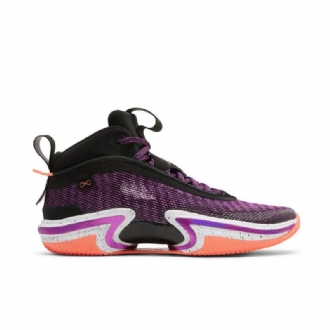 Air Jordan 36 Pf Mustat Purppura Vaaleanpunaiset Miesten Kengät