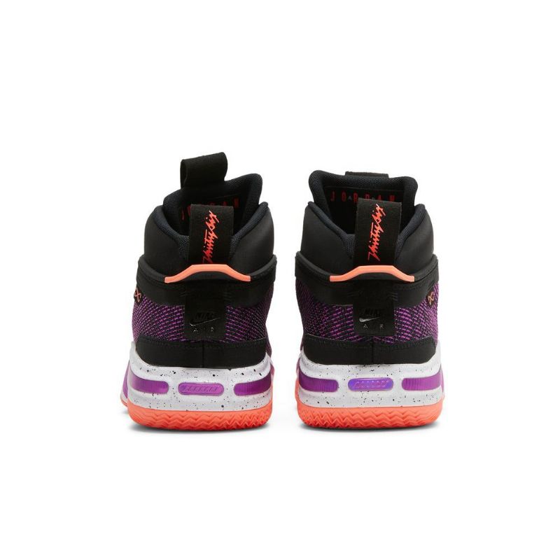 Air Jordan 36 Pf Mustat Purppura Vaaleanpunaiset Miesten Kengät