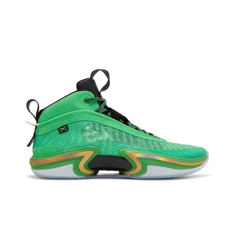 Air Jordan 36 Vihreät Mustakultaiset Miesten Kengät