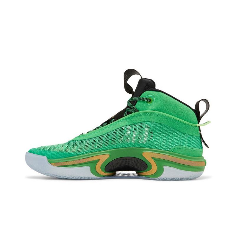 Air Jordan 36 Vihreät Mustakultaiset Miesten Kengät