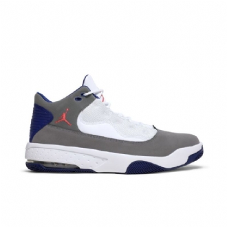 Air Jordan Max Aura 2 Harmaa Valkoinen Sininen Punainen Miesten Kengät