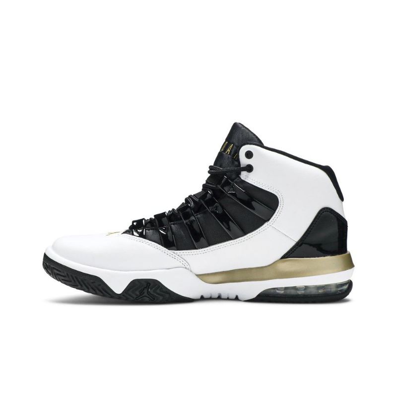 Air Jordan Max Aura Valkoinen Musta Kulta Miesten Kengät