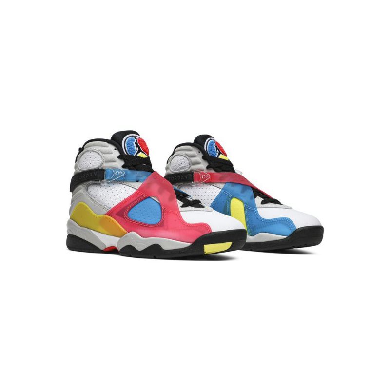 Air Jordan 8 Retro Sp Se Valkoiset Moniväriset Miesten Kengät