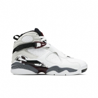 Air Jordan 8 Retro Valkoinen Musta Harmaa Bordeaux Naisten Kengät