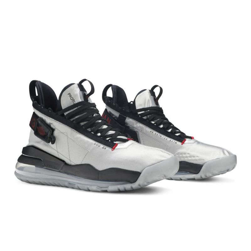 Air Jordan Proto Max 720 Hopea Mustat Miesten Kengät