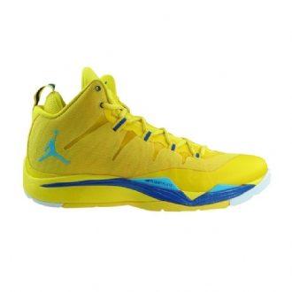 Air Jordan Super.fly 2 Keltaisensiniset Miesten Kengät