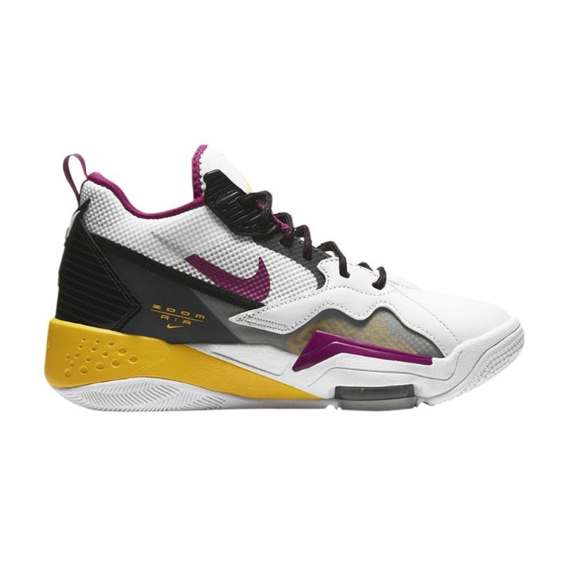 Air Jordan Zoom '92 Valkoinen Musta Harmaa Keltainen Naisten Kengät
