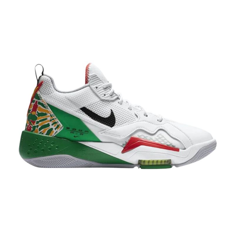 Air Jordan Zoom '92 Valkoiset Vihreät Punaiset Miesten Kengät