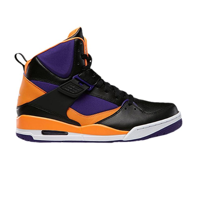 Air Jordan Flight 45 High Musta Violetti Oranssi Miesten Kengät