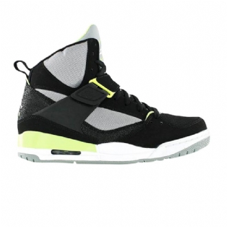 Air Jordan Flight 45 High Mustat Harmaat Vihreät Miesten Kengät