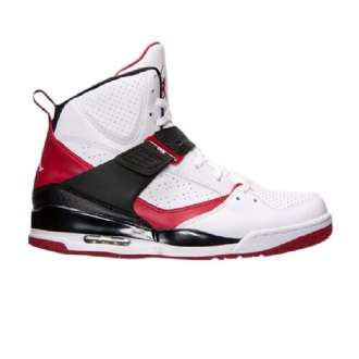 Air Jordan Flight 45 High Valkoinen Punainen Musta Miesten Kengät