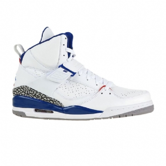 Air Jordan Flight 45 High Valkoinen Sininen Harmaa Miesten Kengät