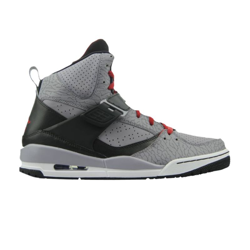 Air Jordan Flight 45 Korkean Harmaat Mustat Punaiset Miesten Kengät