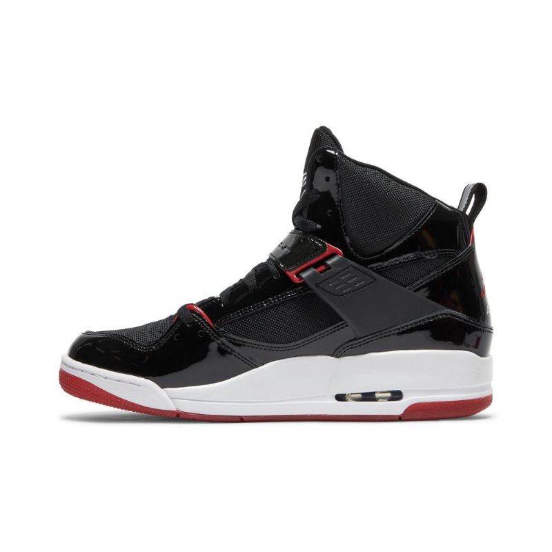 Air Jordan Flight 45 Korkeat Mustavalkoiset Punaiset Miesten Kengät