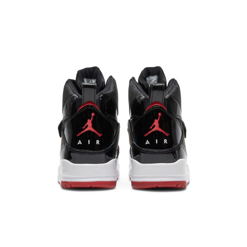 Air Jordan Flight 45 Korkeat Mustavalkoiset Punaiset Miesten Kengät