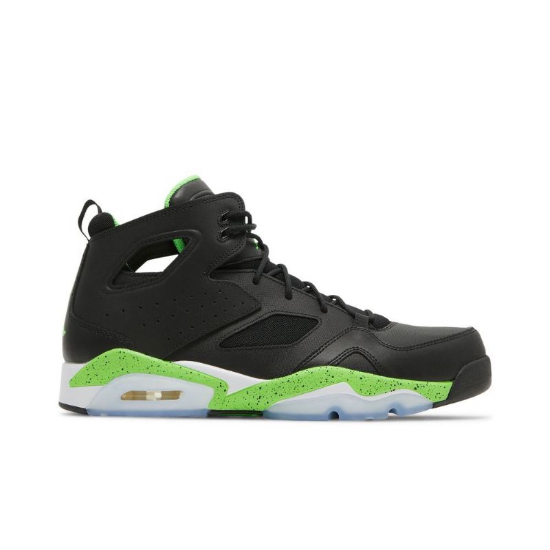 Air Jordan Flight Club 91 Musta Vihreä Valkoinen Miesten Kengät
