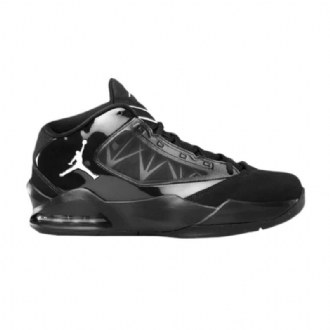 Air Jordan Flight Power Mustat Hopeavalkoiset Miesten Kengät