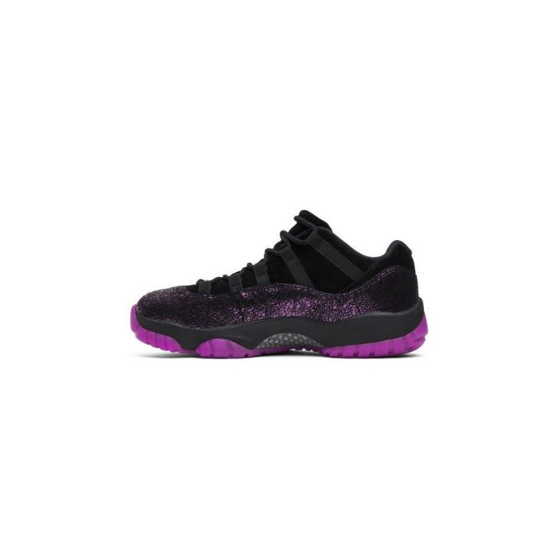 Air Jordan 11 Matalat Mustat Violetit Naisten Kengät