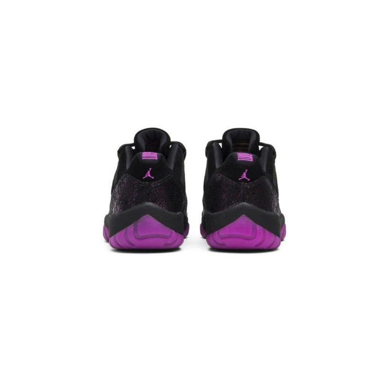 Air Jordan 11 Matalat Mustat Violetit Naisten Kengät