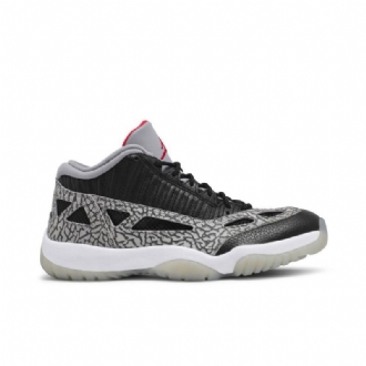 Air Jordan 11 Retro Low Eli Musta Harmaa Punainen Valkoinen Miesten Kengät