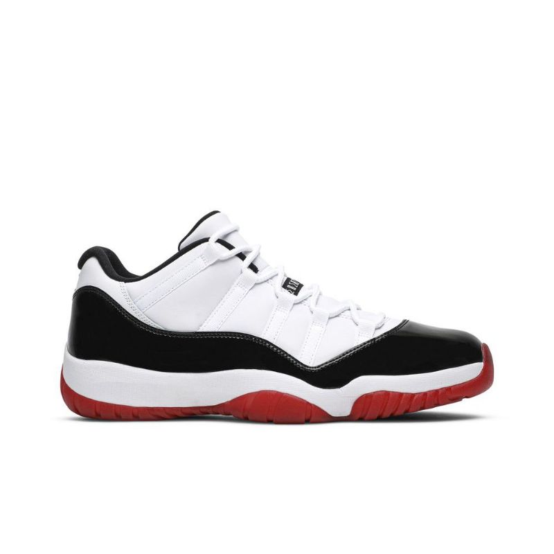 Air Jordan 11 Retro Matala Valkoinen Punainen Musta Miesten Kengät