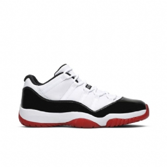 Air Jordan 11 Retro Matala Valkoinen Punainen Musta Miesten Kengät