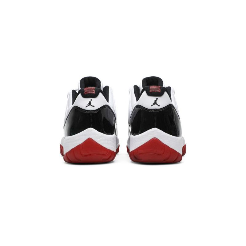 Air Jordan 11 Retro Matala Valkoinen Punainen Musta Miesten Kengät