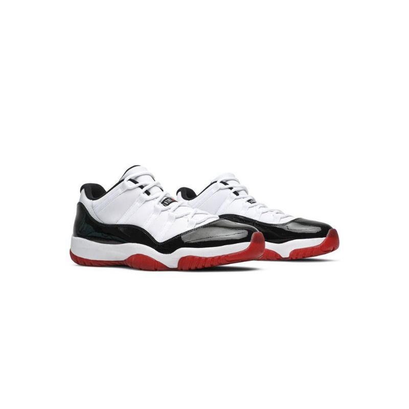 Air Jordan 11 Retro Matala Valkoinen Punainen Musta Miesten Kengät