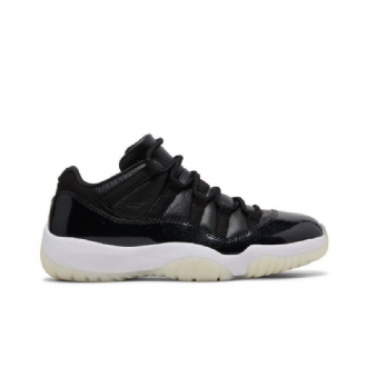 Air Jordan 11 Retro Matalat Mustavalkoiset Miesten Kengät