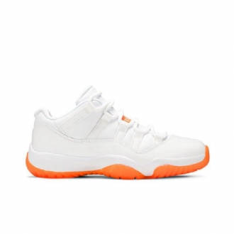 Air Jordan 11 Retro Matalavalkoinen Oranssi Naisten Kengät