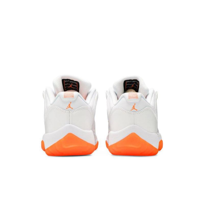 Air Jordan 11 Retro Matalavalkoinen Oranssi Naisten Kengät