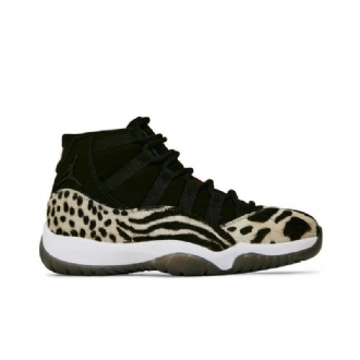 Air Jordan 11 Retro Mustat Beigenpunaiset Naisten Kengät