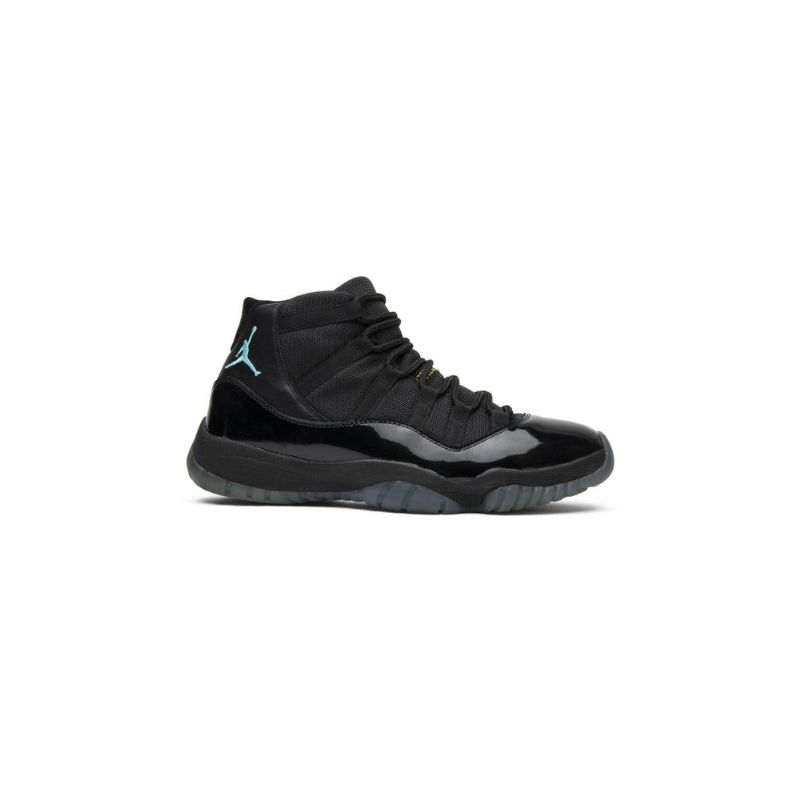 Air Jordan 11 Retro Mustat Sininen Kultaiset Miesten Kengät