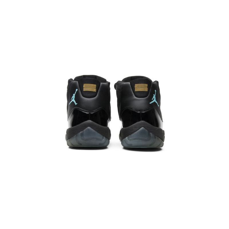 Air Jordan 11 Retro Mustat Sininen Kultaiset Miesten Kengät