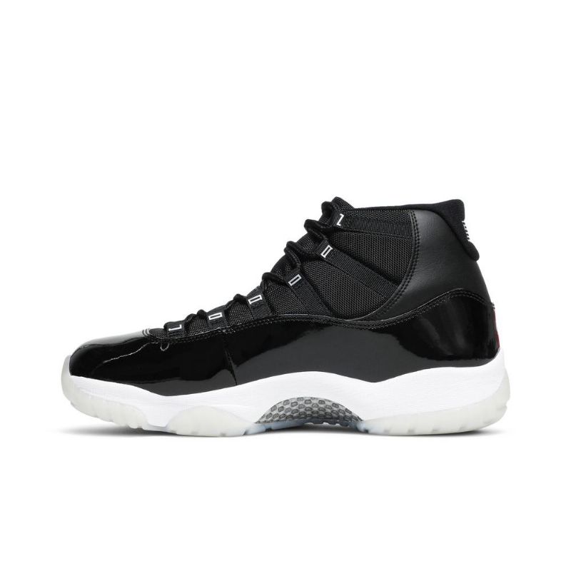 Air Jordan 11 Retro Mustavalkoinen Hopea Miesten Kengät