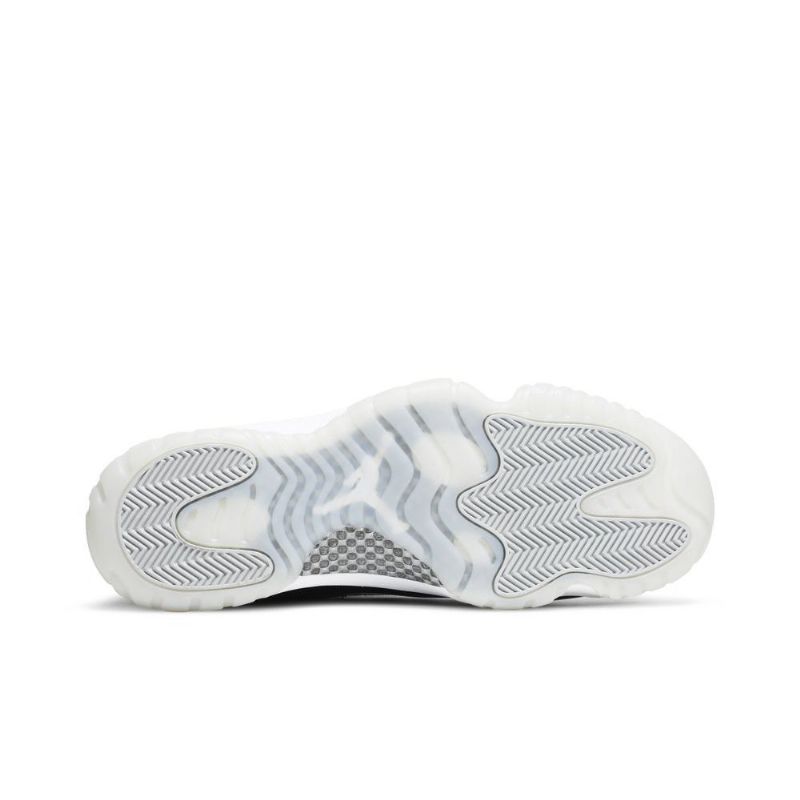 Air Jordan 11 Retro Mustavalkoinen Hopea Miesten Kengät