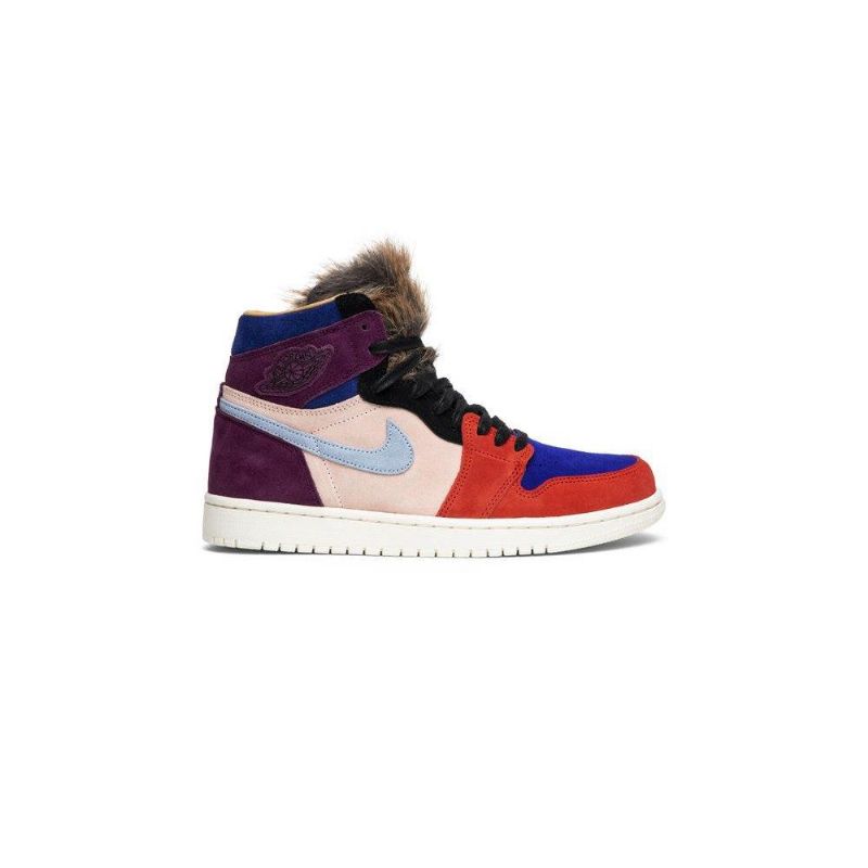Air Jordan 1 Aleali May Retro High Bordeaux Vaaleanpunainenki Punainen Sininen Musta Naisten Kengät