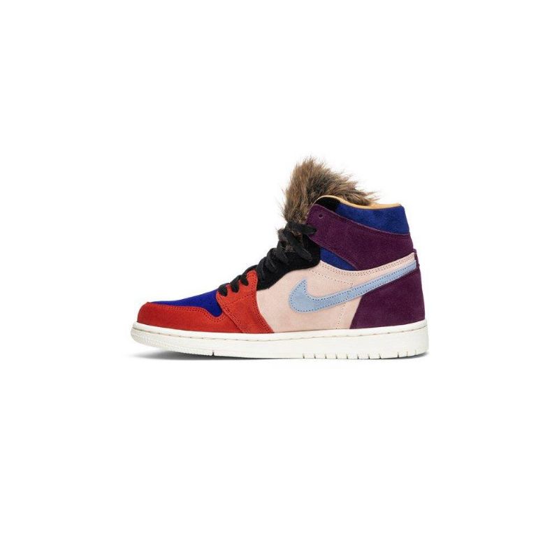 Air Jordan 1 Aleali May Retro High Bordeaux Vaaleanpunainenki Punainen Sininen Musta Naisten Kengät