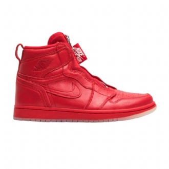 Air Jordan 1 Anna Wintour Retro Korkea Vetoketju Punainen Naisten Kengät