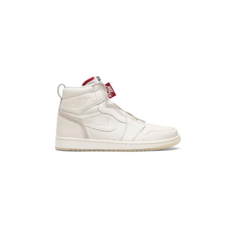 Air Jordan 1 Anna Wintour Retro Korkea Vetoketju Valkoinen Punaiset Naisten Kengät