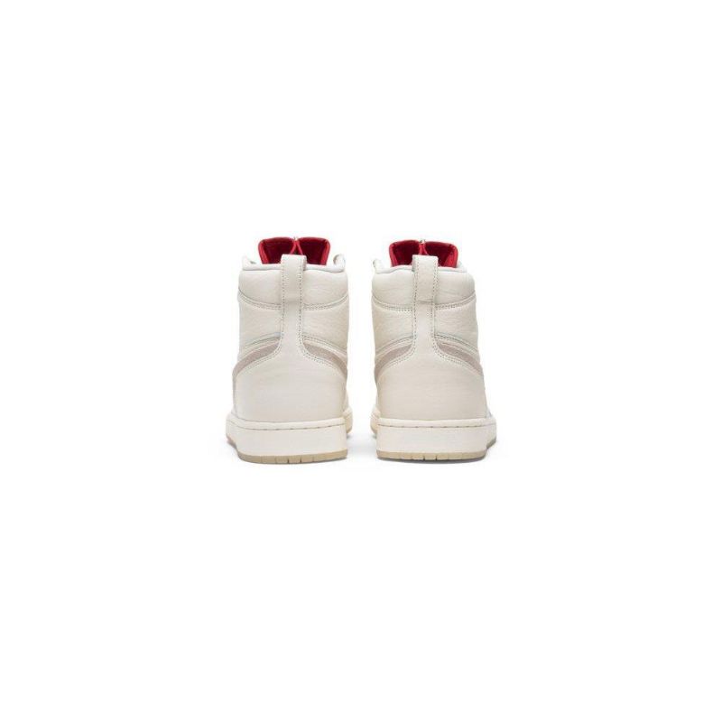 Air Jordan 1 Anna Wintour Retro Korkea Vetoketju Valkoinen Punaiset Naisten Kengät