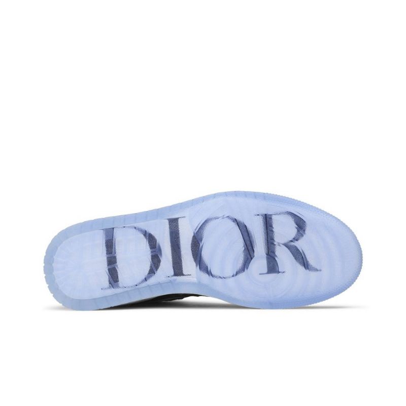 Air Jordan 1 Dior High Harmaa Valkoiset Mustat Miesten Kengät