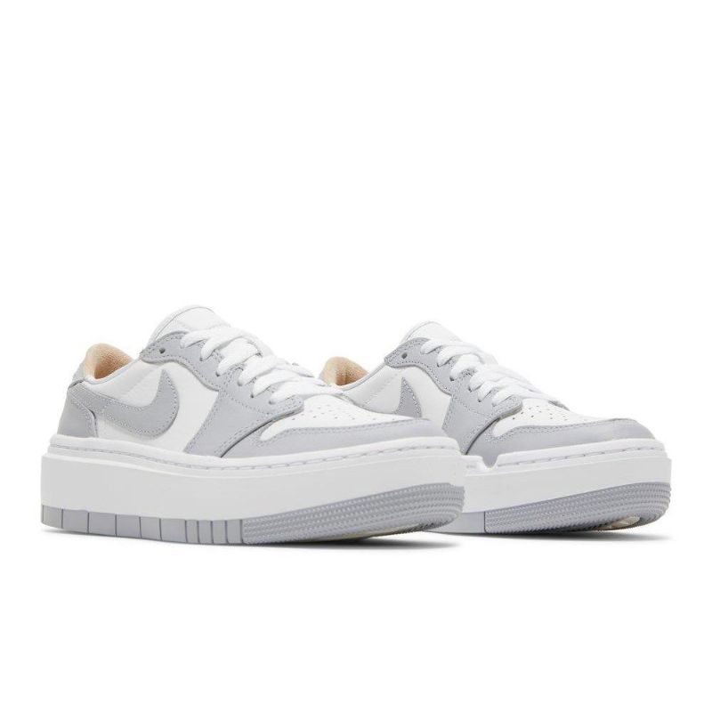 Air Jordan 1 Elevate Low Valkoinen Harmaa Naisten Kengät