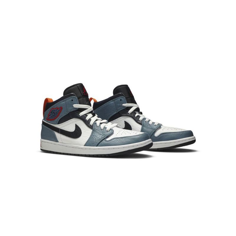 Air Jordan 1 Facetasm Mid Valkoinen Sininen Musta Miesten Kengät